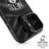 NBA Brooklyn Nets Black Animal Print iPhone 17 Kickstand Case