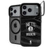 NBA Brooklyn Nets Black Animal Print iPhone 17 Pro Max Kickstand Case