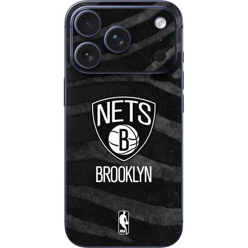 NBA Brooklyn Nets Black Animal Print iPhone 17 Pro Max Skin