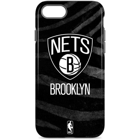 NBA Brooklyn Nets Black Animal Print iPhone Cases