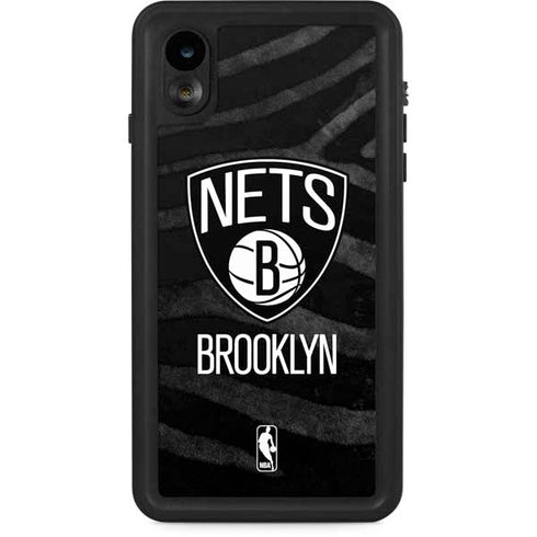 NBA Brooklyn Nets Black Animal Print iPhone Cases