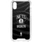 NBA Brooklyn Nets Black Animal Print iPhone XS Clear Case