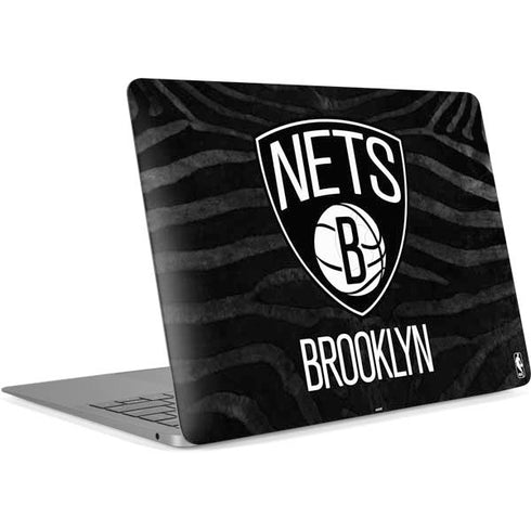 NBA Brooklyn Nets Black Animal Print Apple MacBook Air Skin
