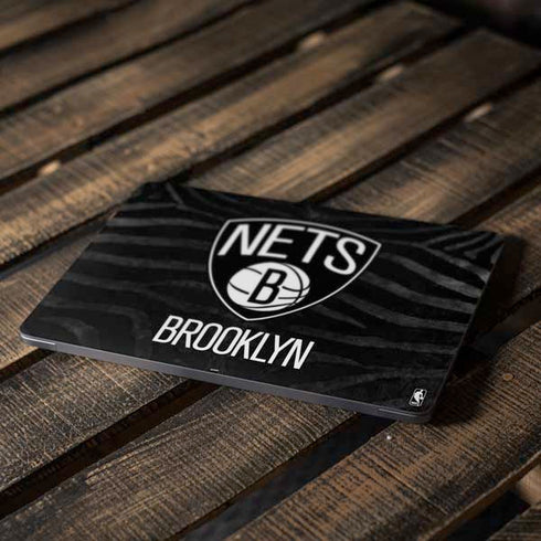 NBA Brooklyn Nets Black Animal Print Apple MacBook Air Skin