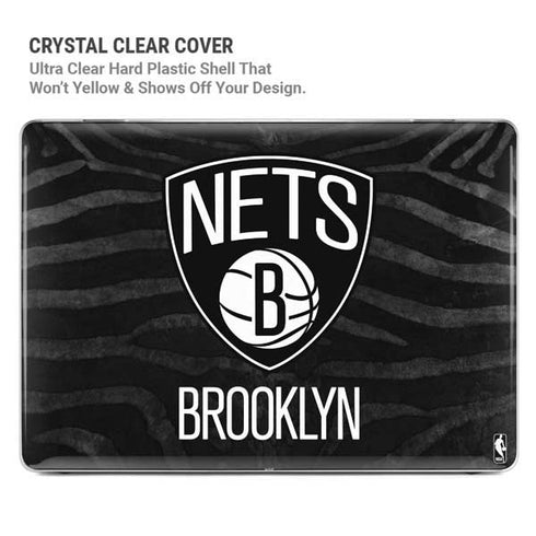 NBA Brooklyn Nets Black Animal Print MacBook Pro 14in (2021-24) Case plus Skin