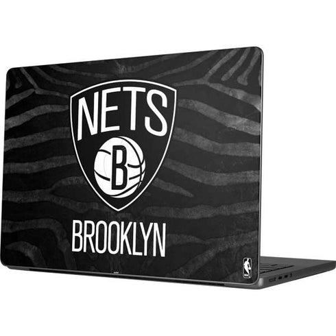 NBA Brooklyn Nets Black Animal Print Apple MacBook Pro 14-inch Skin