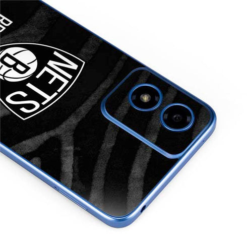 NBA Brooklyn Nets Black Animal Print Moto G Play 4G (2024) Skin