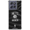NBA Brooklyn Nets Black Animal Print Moto G Stylus 5G (2025) Clear Case