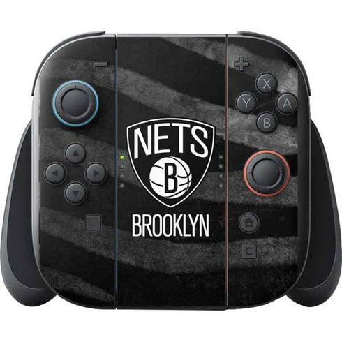 NBA Brooklyn Nets Black Animal Print Nintendo Switch 2 (2025) with Joy-Con Skin
