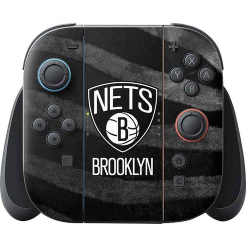 NBA Brooklyn Nets Black Animal Print Nintendo Skins