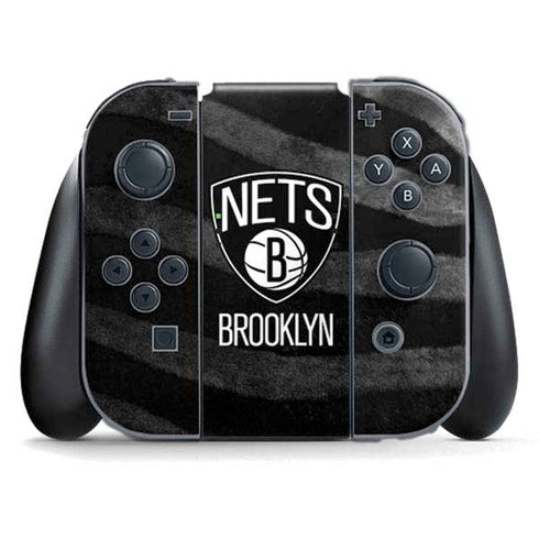 NBA Brooklyn Nets Black Animal Print Nintendo Skins