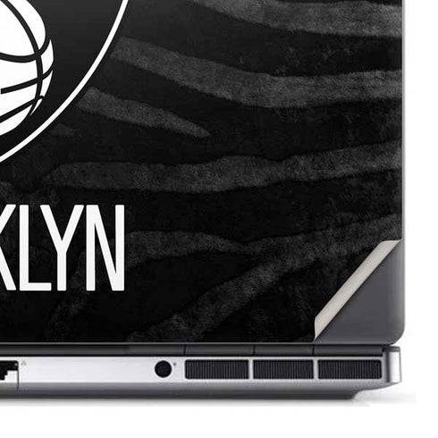 NBA Brooklyn Nets Black Animal Print Dell Precision Skin