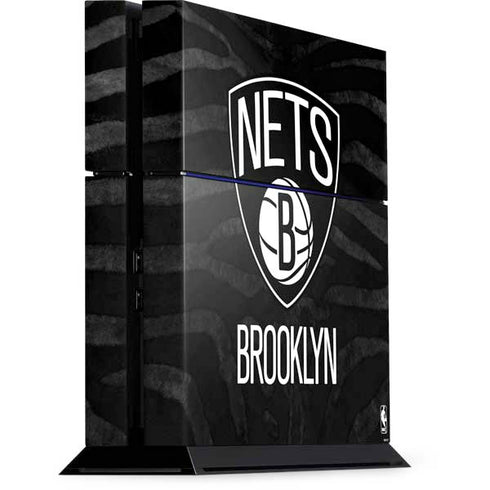 NBA Brooklyn Nets Black Animal Print PlayStation PS4 Skins