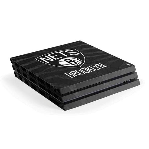 NBA Brooklyn Nets Black Animal Print PlayStation PS4 Skins