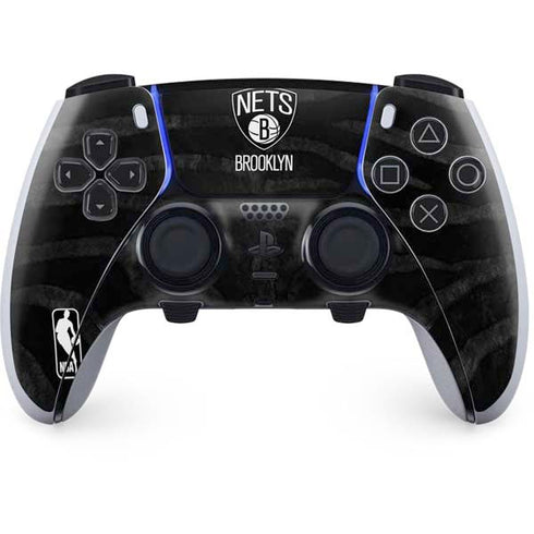 NBA Brooklyn Nets Black Animal Print PlayStation PS5 Skins