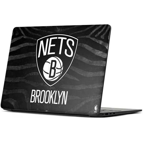 NBA Brooklyn Nets Black Animal Print Surface Laptop 7 13.8in Skin