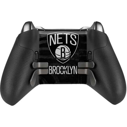 NBA Brooklyn Nets Black Animal Print Xbox Elite Wireless Controller Series 2 Skin