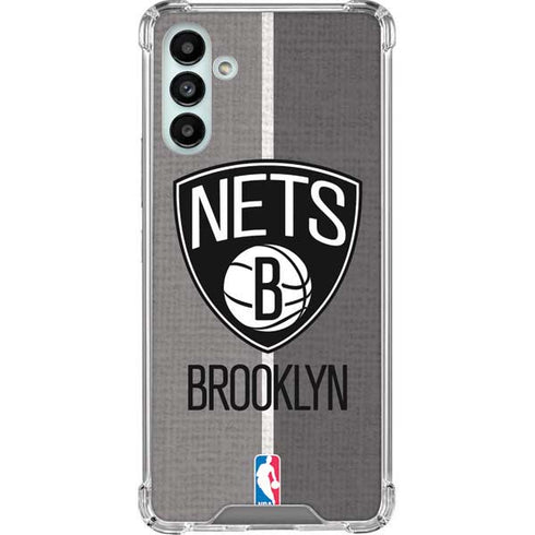 NBA Brooklyn Nets Canvas Galaxy A13 5G Clear Case