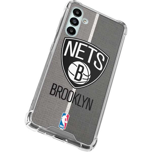 NBA Brooklyn Nets Canvas Galaxy A13 5G Clear Case