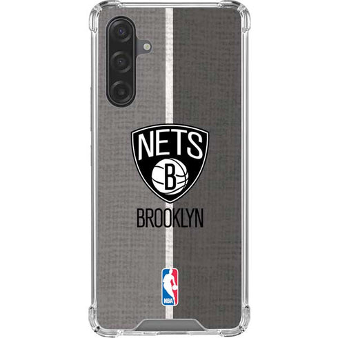 NBA Brooklyn Nets Canvas Galaxy A17 Clear Case