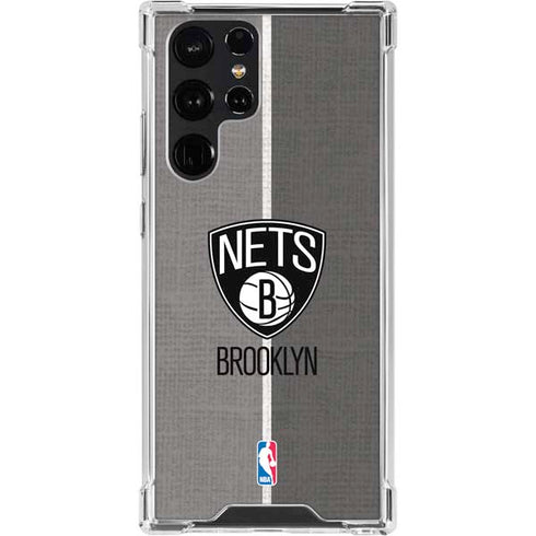 NBA Brooklyn Nets Canvas Galaxy S23 Ultra Clear Case