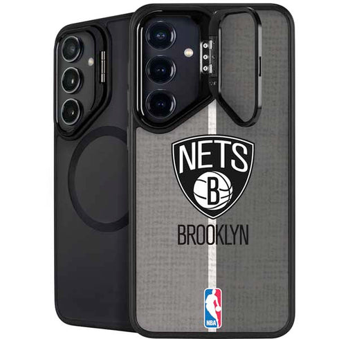 NBA Brooklyn Nets Canvas Galaxy S25 Kickstand Case