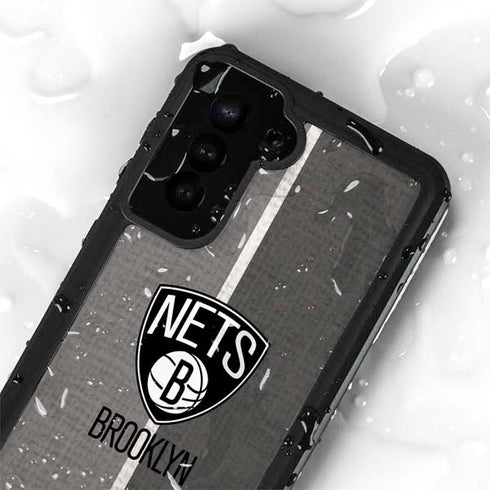 NBA Brooklyn Nets Canvas Galaxy S24 Plus Waterproof Case