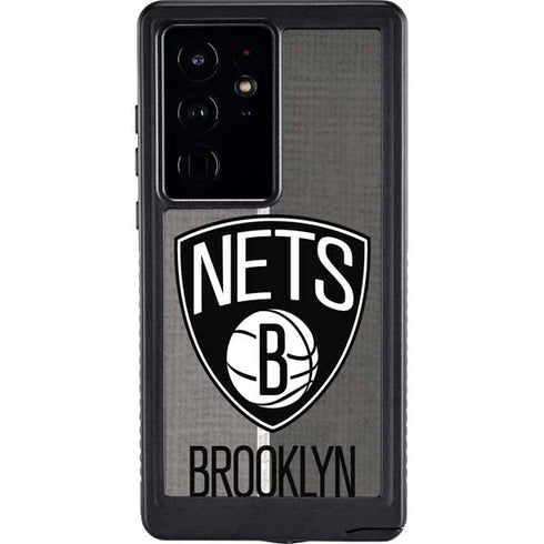 NBA Brooklyn Nets Canvas Galaxy S24 Ultra Waterproof Case