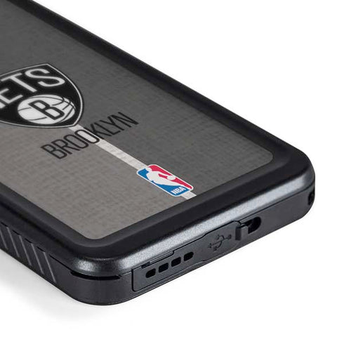 NBA Brooklyn Nets Canvas Galaxy S24 Waterproof Case