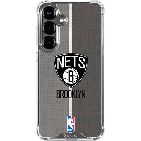 NBA Brooklyn Nets Canvas Galaxy S26 Clear Case