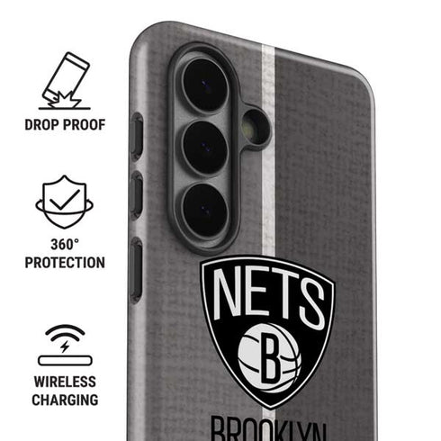NBA Brooklyn Nets Canvas Galaxy S26 Impact Case