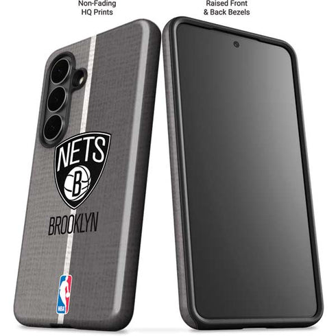 NBA Brooklyn Nets Canvas Galaxy S26 Impact Case
