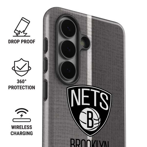 NBA Brooklyn Nets Canvas Galaxy S26 Plus Impact Case
