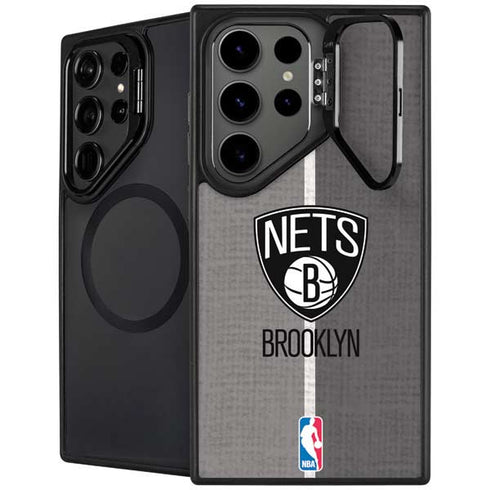 NBA Brooklyn Nets Canvas Galaxy S26 Ultra Kickstand Case