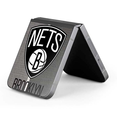 NBA Brooklyn Nets Canvas Galaxy Z Flip6 Skin