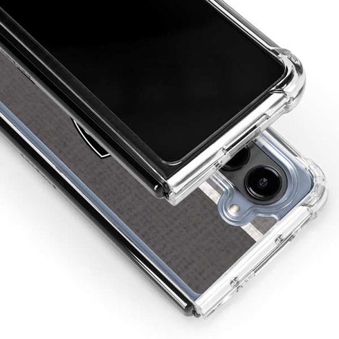 NBA Brooklyn Nets Canvas Galaxy Z Fold5 5G Clear Case