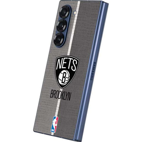 NBA Brooklyn Nets Canvas Galaxy Z Fold6 Skin