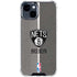 NBA Brooklyn Nets Canvas iPhone 15 Clear Case