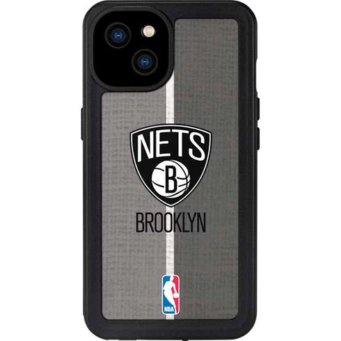 NBA Brooklyn Nets Canvas iPhone 15 Plus Waterproof Case