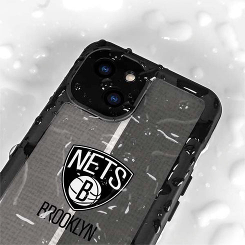 NBA Brooklyn Nets Canvas iPhone 15 Plus Waterproof Case
