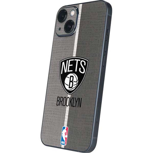 NBA Brooklyn Nets Canvas iPhone 15 Skin