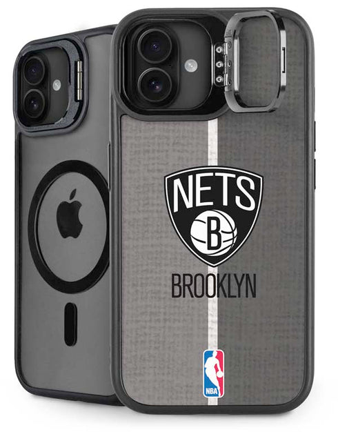 NBA Brooklyn Nets Canvas iPhone 16 Plus Kickstand Case