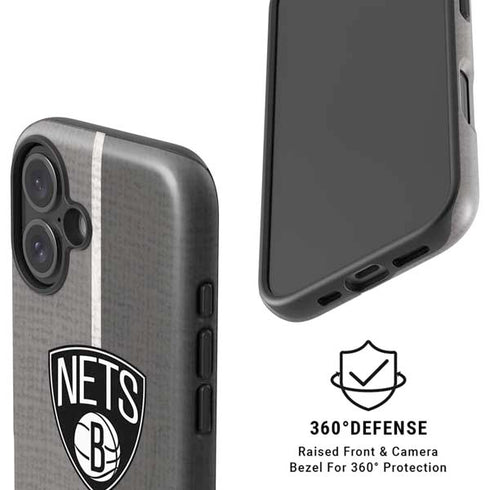 NBA Brooklyn Nets Canvas iPhone 16 Plus Magsafe Impact Case