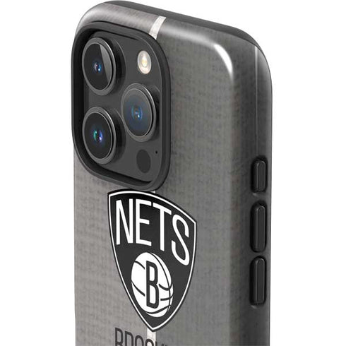 NBA Brooklyn Nets Canvas iPhone 16 Pro Impact Case