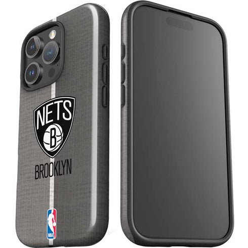 NBA Brooklyn Nets Canvas iPhone 16 Pro Impact Case