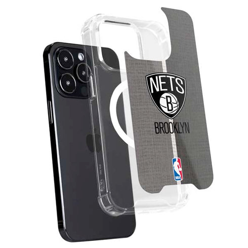 NBA Brooklyn Nets Canvas iPhone 16 Pro MagSafe Case
