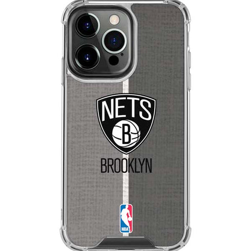 NBA Brooklyn Nets Canvas iPhone 16 Pro Max Clear Case