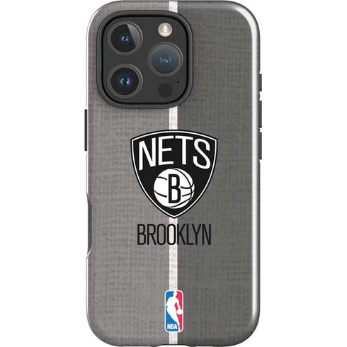 NBA Brooklyn Nets Canvas iPhone 16 Pro Max Impact Case