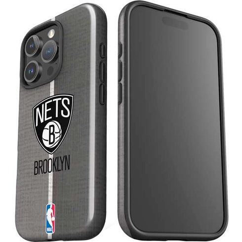 NBA Brooklyn Nets Canvas iPhone 16 Pro Max Impact Case
