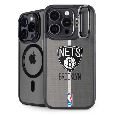 NBA Brooklyn Nets Canvas iPhone 16 Pro Max Kickstand Case